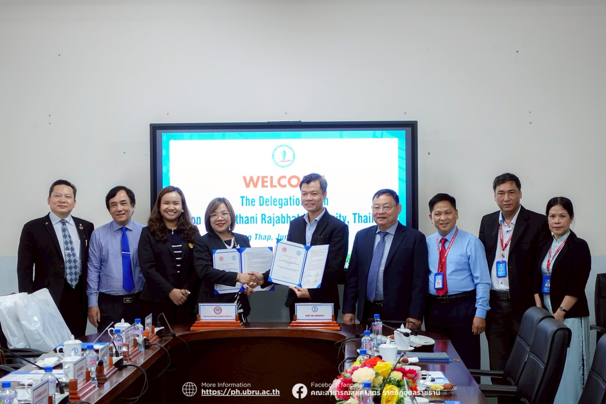 PH UBRU Explores Academic, Research, and Public Health Service Collaboration with Dong Thap University, Vietnam